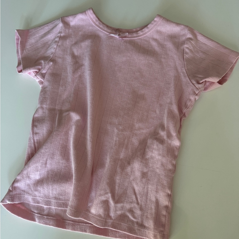 Daily drills pointelle baby tee XS/S